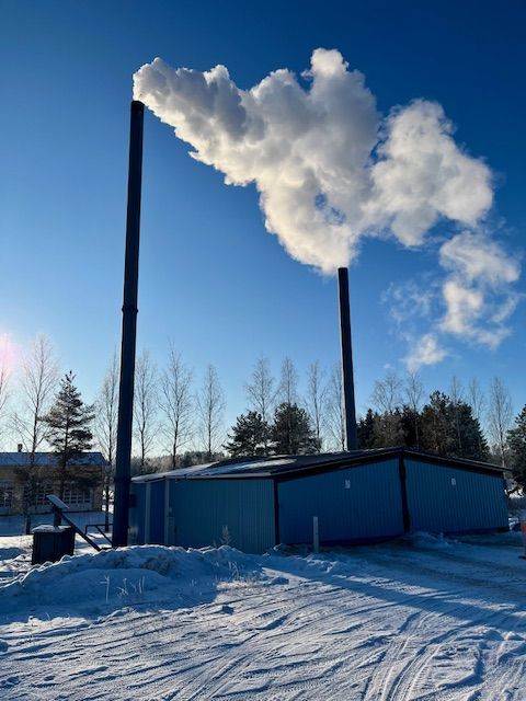 Myrskylän lämpövoima Oy talvikuva